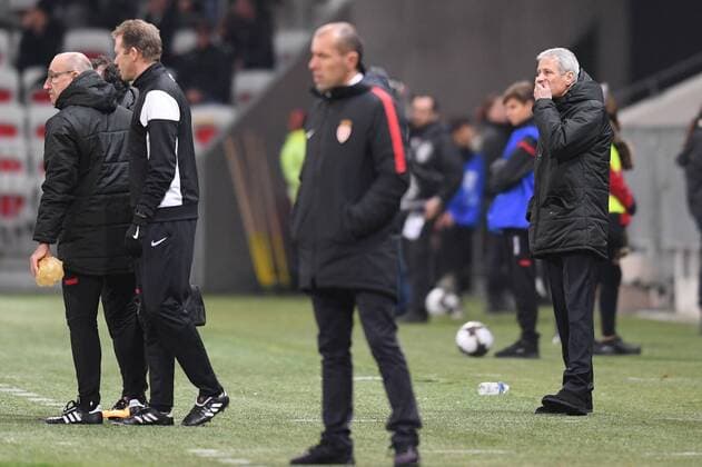 LUCIEN FAVRE (ENTRAINEUR NICE) FOOTBALL : Nice vs Monaco - Coupe de la Ligue - 09 01 2018 FEP Panoramic 