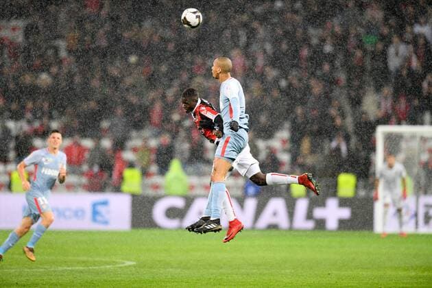 23 Malang SARR (nice) - PLUIE FOOTBALL : Nice vs Monaco - Coupe de la Ligue - 09 01 2018 FEP Panoramic 