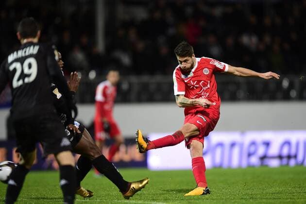 Paul Lasne (Montpellier) FOOTBALL : Sco Angers vs Montpellier - 1 4 coupe de la ligue - 10 01 2018 JBAutissier Panoramic 