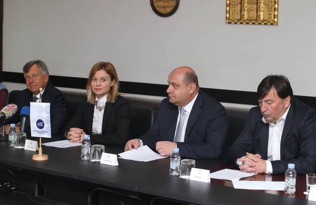 press conference PK Pressekonferenz on the occasion of the European Handball Championship 11.01.2018., Croatia, Split - Press conference on the occasion of the European Handball Championship, featured by Jelena Hrgovic, EHF president Michael Widerer, Tomislav Grahovac on behalf of the Croatian Handball Association, Silvio Njiric, Toni Gamulin, Hrvoje Akrap, Martin Hausleitner, JJ Rowland.  IvoxCagalj PIXSELL