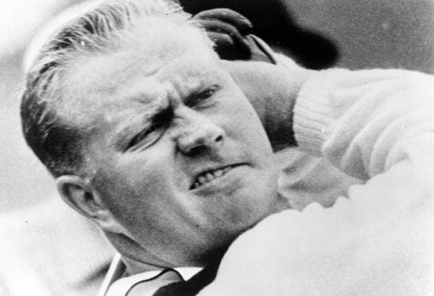 GOLF JACK NICKLAUS AT PRACTICE SESSION IN AUGUSTA ; 9 APRIL 1964, Copyright: Topfoto  UnitedArchivesIPU474687