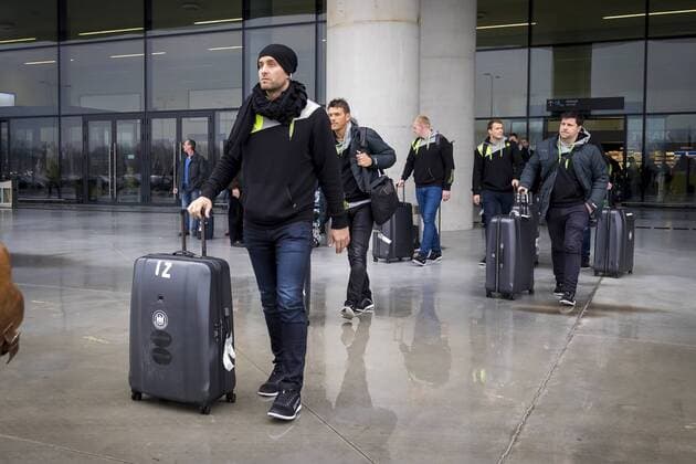 Silvio Hamad on arrival arrival of the German team in Zagreb handball EHF euro 2018 11 01 18 Zagreb Croatia Copyright: xAgentur54Gradx xFelixxKoenigx