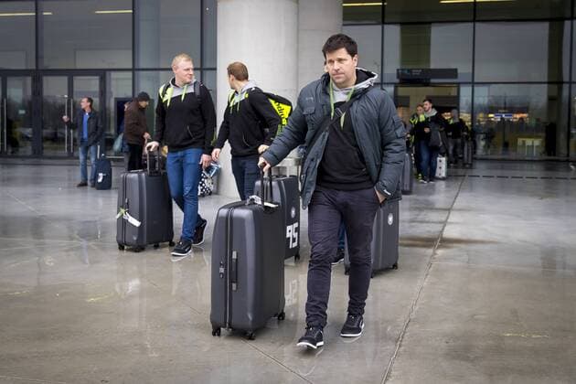 Alexander Haase on arrival arrival of the German team in Zagreb handball EHF euro 2018 11 01 18 Zagreb Croatia Copyright: xAgentur54Gradx xFelixxKoenigx
