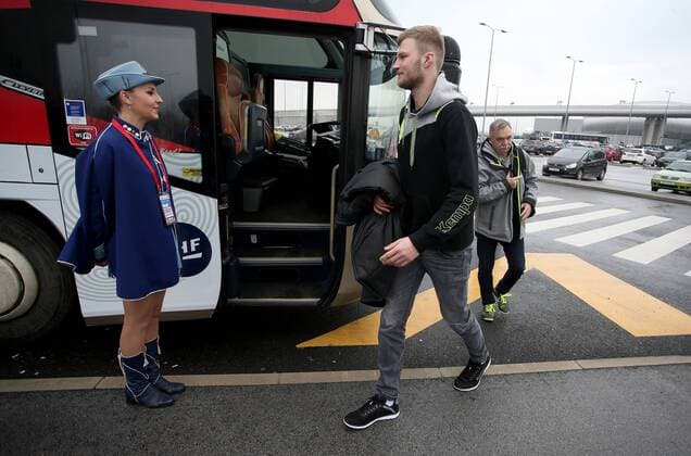 German handball team 11.01.2018., Croatia, Zagreb, Airport Franjo Tudjman - Arrival of the German handball team at the 2018 European Handball Championship which is played in Croatia. The German national team Nationalteam is in Group C in Zagreb and plays against Macedonia, Montenegro and Slovenia.Philipp Weber  IgorxKralj PIXSELL
