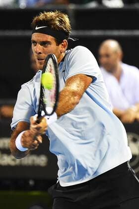 12th January 2018, ASB Tennis Centre, Auckland, New Zealand; ASB Classic, ATP Tennis Herren Mens Tennis; Juan Martin Del Potro (ARG) during the ASB Classic ATP Men s Tournament Day 5 Semi Finals  ActionPlus11971138