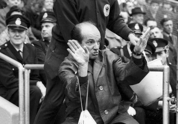 Sweden Germany 1 2 26 09 1965 co coach Dettmar Cramer gestures HM