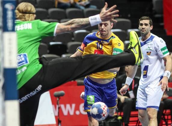 Handball, EM, Schweden - Island European Handball Championship, Group A, 1st Round, Sweden - Iceland 12.01.2018., Croatia, Spaladium Arena, Split - European Handball Championship, Group A, 1st Round, Sweden - Iceland. Niclas Ekberg.  SlavkoxMidzor PIXSELL