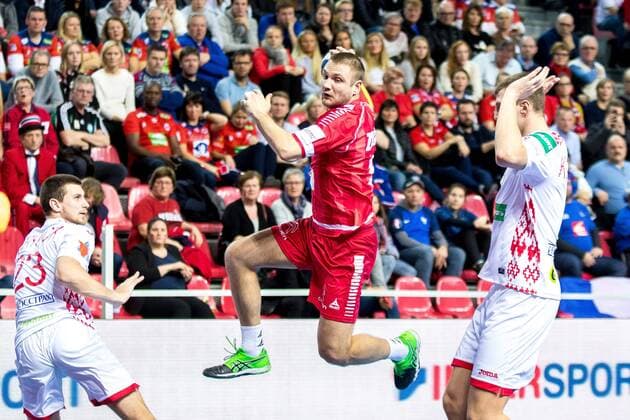 12 05 2017 Zatika Sports Centre Porec CRO EHF European Championship men s Belarus vs Austria Group B in the image of Vytautas Ziura AUT during the preliminary round group B match of the EHF men s handball European Championship between Belarus and Austria at the Zatika Sports Centre in Porec Croatia on 2017 05 12 Porec  EP_puc