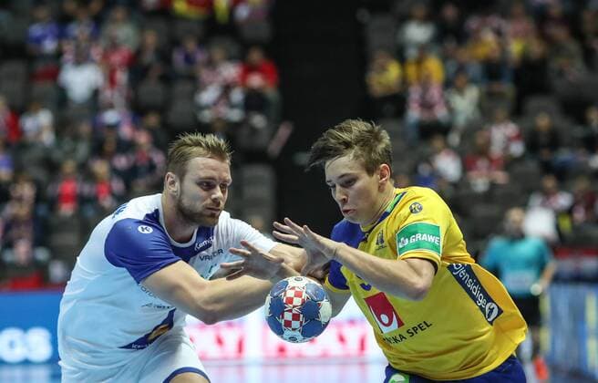 Handball, EM, Schweden - Island European Handball Championship, Group A, 1st Round, Sweden - Iceland 12.01.2018., Croatia, Spaladium Arena, Split - European Handball Championship, Group A, 1st Round, Sweden - Iceland.  SlavkoxMidzor PIXSELL