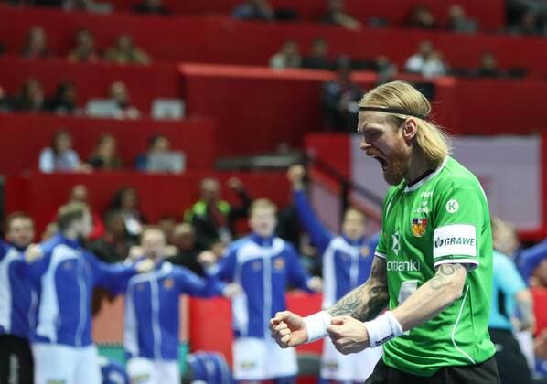 Handball, EM, Schweden - Island European Handball Championship, Group A, 1st Round, Sweden - Iceland 12.01.2018., Croatia, Spaladium Arena, Split - European Handball Championship, Group A, 1st Round, Sweden - Iceland. Bjorgvin Pall Gustavsson.  SlavkoxMidzor PIXSELL