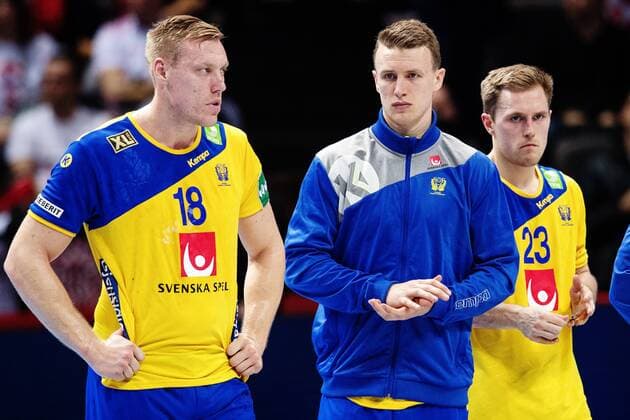 180112 Sweden s Fredric P moping around after the loss in the handball match between Sweden and Iceland during Handball CHAMPIONSHIPS on 12 January 2018 2018 in Split  Copyright: LUDVIGxTHUNMAN BB180112LT080