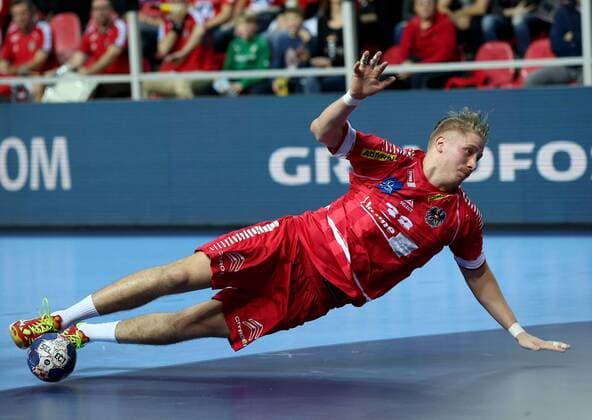 Bilder des Tages - SPORT 12.01.2018., Croatia, Zatika Sports Hall, Porec - European Handball Championship, Group B, 1st Round, Belarus - Austria. Wilhelm Jelinek.  IgorxKralj PIXSELL