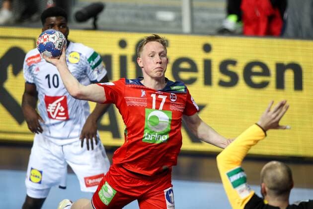 HANDBALL - EHF EURO 2018, FRA vs NOR POREC,CROATIA,12.JAN.18 - HANDBALL - EHF European Championship EM Europameisterschaft group stage, France vs Norway. Image shows Magnus Jondal (NOR). GEPAxpictures xMaticxKlansek