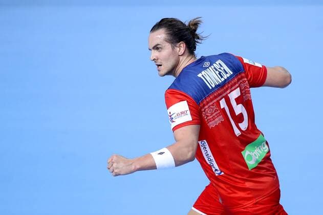 HANDBALL - EHF EURO 2018, FRA vs NOR POREC,CROATIA,12.JAN.18 - HANDBALL - EHF European Championship EM Europameisterschaft group stage, France vs Norway. Image shows the rejoicing of Kent Robin Tonnesen (NOR). GEPAxpictures xMaticxKlansek