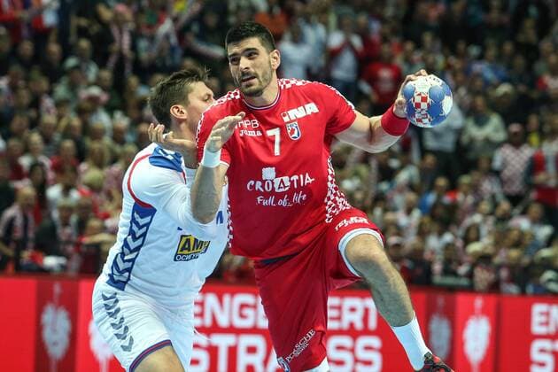 European Handball Championship, Group B, 1st Round, Croatia - Serbia 12.01.2018., Croatia, Spaladium Arena, Split - European Handball Championship, Group B, 1st Round, Croatia - Serbia. Luka Stepancic.  IvoxCagalj PIXSELL