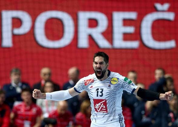 Bilder des Tages - SPORT European Handball Championship, Group B, 1st Round, France - Norway 12.01.2018., Croatia, Zatika Sports Hall, Porec - European Handball Championship, Group B, 1st Round, France - Norway. Nikola Karabatic.  IgorxKralj PIXSELL
