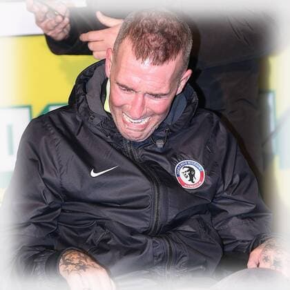 SITTARD - Voetbal, 12-01-2018, Fortuna Sittard Stadion, Seizoen 2017 - 2018, Jupiler League, Fortuna Sittard - Jong Ajax, Fernando Ricksen was erg geemotioneerd tijdens de onthulling van zijn standbeeld Standbeeld Fernando Ricksen  x1892930x