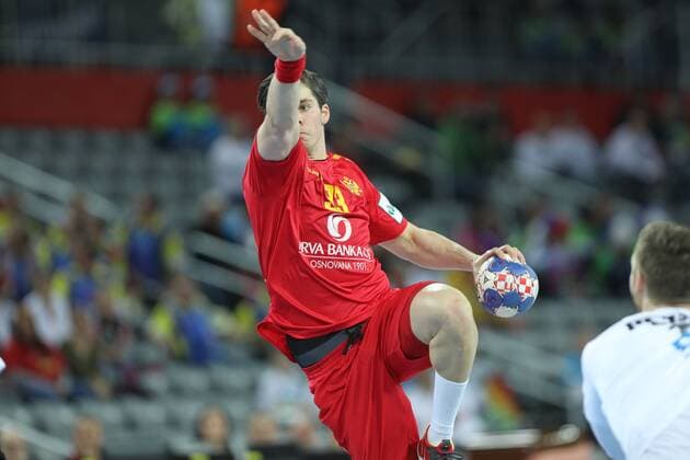Zagreb, 13 01 2018 - Arena Zagreb hall, 2018 Men s European Championship EM Europameisterschaft Preliminary Round, Group C. Germany (white) - Montenegro (red) 