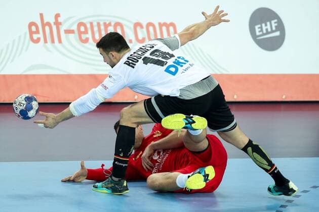 HANDBALL - EHF EURO 2018, GER vs MNE ZAGREB,CROATIA,13.JAN.18 - HANDBALL - EHF European Championship EM Europameisterschaft group stage, Germany vs Montenegro. Image shows Bastian Roscheck (GER). GEPAxpictures xMaticxKlansek