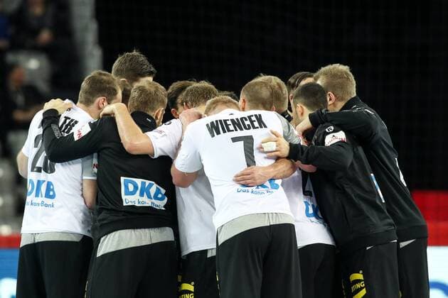 HANDBALL - EHF EURO 2018, GER vs MNE ZAGREB,CROATIA,13.JAN.18 - HANDBALL - EHF European Championship EM Europameisterschaft group stage, Germany vs Montenegro. Image shows the athletes of Germany. GEPAxpictures xMaticxKlansek