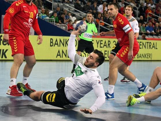 Zagreb Croatia Zagreb arena 13 1 2018 men handball European Championship 2018 Germany vs Montenegro JANNIK KOHLBACHER Germany
