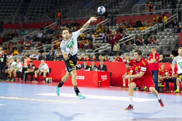 Kai Haefner Nr 25 Germany in the counterattack Germany Montenegro preliminary handball EHF euro 2018 13 01 18 Zagreb Croatia Zagreb arena Copyright: xAgentur54Gradx xFelixxKoenigx