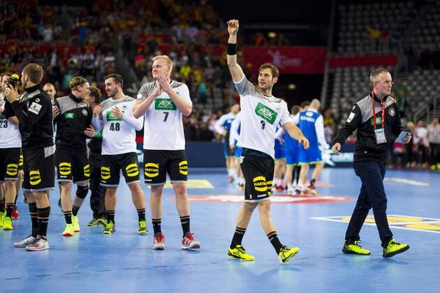 Patrick Wiencek Nr 7 Germany Uwe of Gali No. 3 Germany forward after the game Germany Montenegro preliminary handball EHF euro 2018 13 01 18 Zagreb Croatia Zagreb arena Copyright: xAgentur54Gradx xFelixxKoenigx