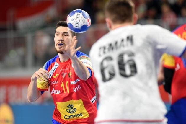 European Handball Championship, Group D, first round, Spain - Czech Republic 13.01.2018., Croatia, Arena Varazdin, Varazdin - European Handball Championship, Group D, first round, Spain - Czech Republic. DUJSHEBAEV Alex  VjeranxZganecxRogulja PIXSELL