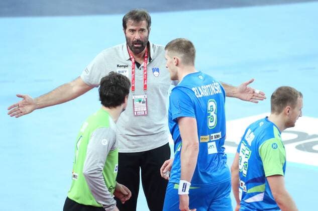 European Handball Championship, Group C, 1st round, Macedonia - Slovenia 13.01.2018., Croatia, Arena Zagreb, Zagreb - European Handball Championship, Group C, 1st round, Macedonia - Slovenia. VUJOVIC Veselin  SanjinxStrukic PIXSELL