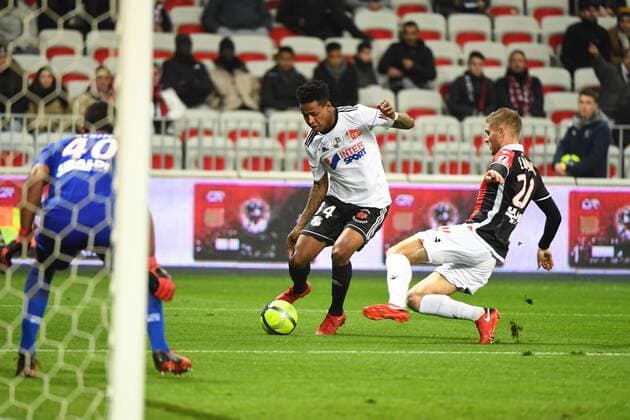 Zungu Bongami FOOTBALL : Nice vs Amiens - Ligue 1 - 13 01 2018 LionelUrman Panoramic  B