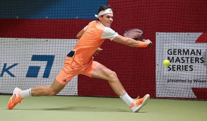 14 01 2018 Schwieberdingen Southwest Bank tennis Grand Prix tennis tournament final winner Daniel Masur GER
