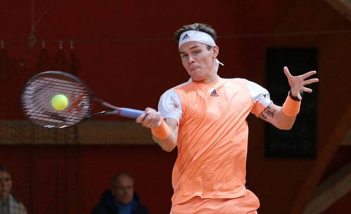 14 01 2018 Schwieberdingen Southwest Bank tennis Grand Prix tennis tournament final winner Daniel Masur GER