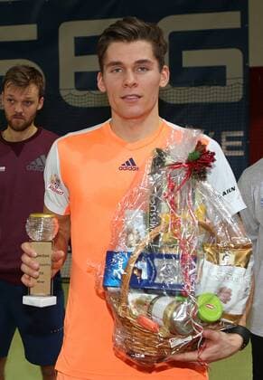 14 01 2018 Schwieberdingen Southwest Bank tennis Grand Prix tennis tournament final winner Daniel Masur GER