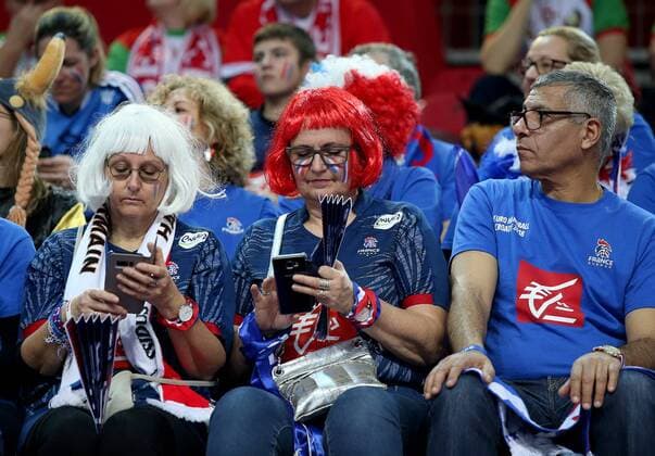 European Handball Championship, Group B, 2nd round, Austria - France 14.01.2018., Croatia, sports hall Zatika, Porec - European Handball Championship, Group B, 2nd round, Austria - France. Supporters.  IgorxKralj PIXSELL