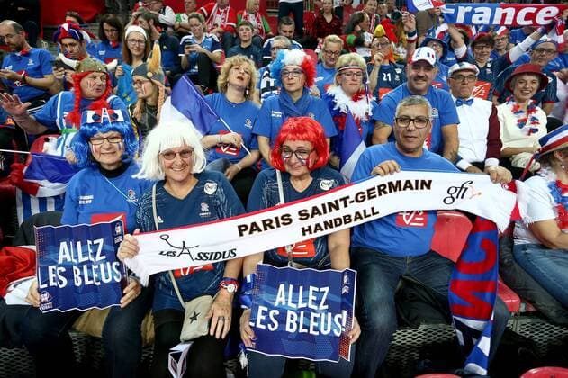 European Handball Championship, Group B, 2nd round, Austria - France 14.01.2018., Croatia, sports hall Zatika, Porec - European Handball Championship, Group B, 2nd round, Austria - France. Supporters.  IgorxKralj PIXSELL