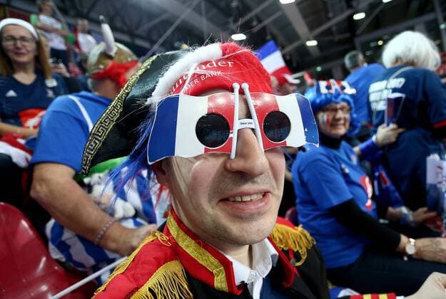 European Handball Championship, Group B, 2nd round, Austria - France 14.01.2018., Croatia, sports hall Zatika, Porec - European Handball Championship, Group B, 2nd round, Austria - France. Supporters.  IgorxKralj PIXSELL