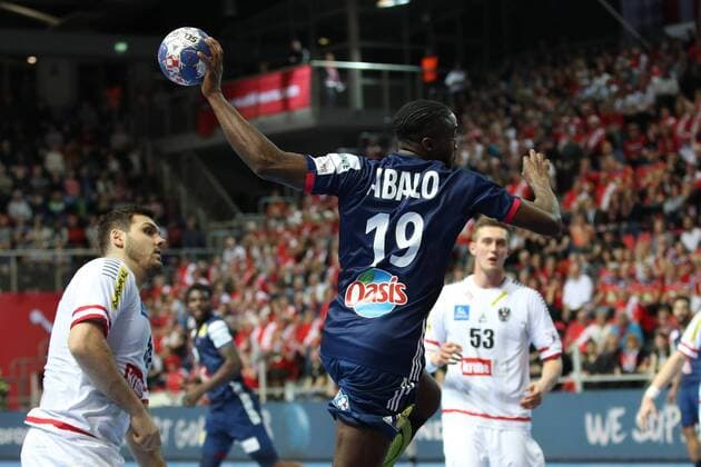 HANDBALL - EHF EURO 2018, AUT vs FRA POREC,CROATIA,14.JAN.18 - HANDBALL - EHF European Championship EM Europameisterschaft group stage, Austria vs France. Image shows Luc Abalo (FRA). GEPAxpictures xMaticxKlansek