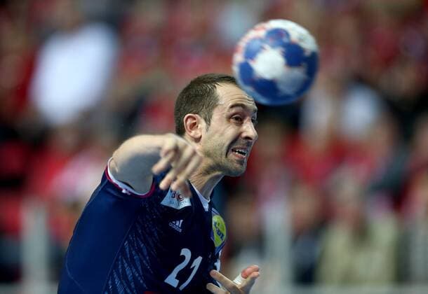 European Handball Championship, Group B, 2nd round, Austria - France 14.01.2018., Croatia, sports hall Zatika, Porec - European Handball Championship, Group B, 2nd round, Austria - France. Michael Guigou  IgorxKralj PIXSELL