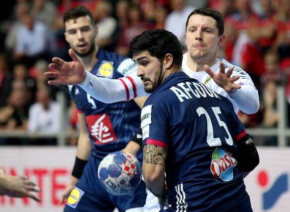 European Handball Championship, Group B, 2nd round, Austria - France 14.01.2018., Croatia, sports hall Zatika, Porec - European Handball Championship, Group B, 2nd round, Austria - France. Benjamin Afgour  IgorxKralj PIXSELL