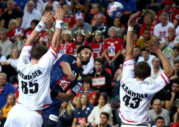 European Handball Championship, Group B, 2nd round, Austria - France 14.01.2018., Croatia, sports hall Zatika, Porec - European Handball Championship, Group B, 2nd round, Austria - France. Timothey N Guessan  IgorxKralj PIXSELL