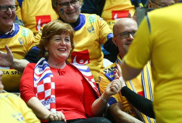 European Handball Championship, Group A, 2nd Round, Serbia - Sweden 14.01.2018., Croatia, Spaladium Arena, Split - European Handball Championship, Group A, 2nd Round, Serbia - Sweden. Supporters.  SlavkoxMidzor PIXSELL