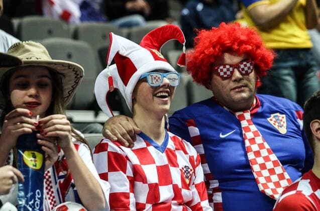 European Handball Championship, Group A, 2nd Round, Serbia - Sweden 14.01.2018., Croatia, Spaladium Arena, Split - European Handball Championship, Group A, 2nd Round, Serbia - Sweden. Supporters.  IvoxCagalj PIXSELL
