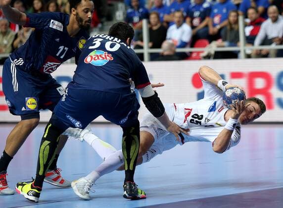 European Handball Championship, Group B, 2nd round, Austria - France 14.01.2018., Croatia, sports hall Zatika, Porec - European Handball Championship, Group B, 2nd round, Austria - France. Lukas Herburger  IgorxKralj PIXSELL