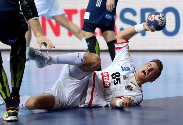 European Handball Championship, Group B, 2nd round, Austria - France 14.01.2018., Croatia, sports hall Zatika, Porec - European Handball Championship, Group B, 2nd round, Austria - France. Lukas Herburger  IgorxKralj PIXSELL