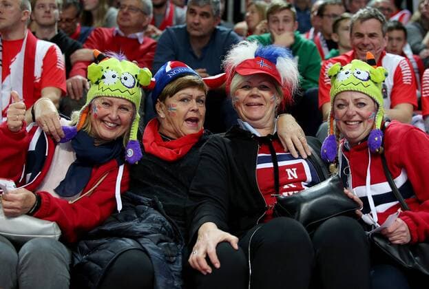 European Handball Championship, Group B, 2nd Round, Norway - Belarus 14.01.2018., Croatia, sports hall Zlatika, Porec - European Handball Championship, Group B, 2nd Round, Norway - Belarus. Supporters.  IgorxKralj PIXSELL