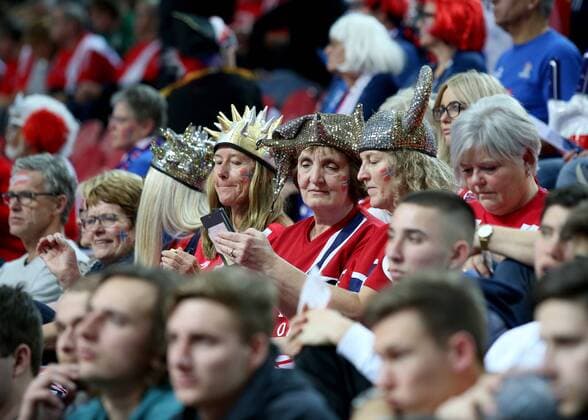 European Handball Championship, Group B, 2nd Round, Norway - Belarus 14.01.2018., Croatia, sports hall Zlatika, Porec - European Handball Championship, Group B, 2nd Round, Norway - Belarus. Supporters.  IgorxKralj PIXSELL