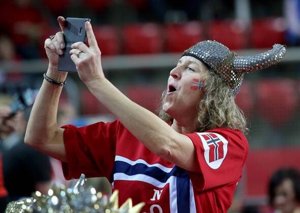 European Handball Championship, Group B, 2nd Round, Norway - Belarus 14.01.2018., Croatia, sports hall Zlatika, Porec - European Handball Championship, Group B, 2nd Round, Norway - Belarus. Supporters.  IgorxKralj PIXSELL