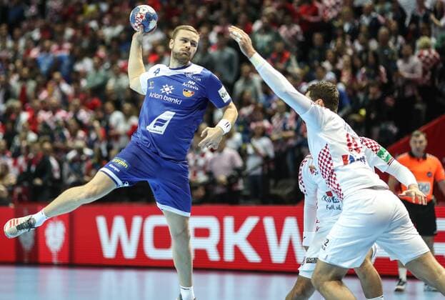 European Handball Championship, Group A, 2nd round, Iceland - Croatia 14.01.2018., Croatia, Spaladium Arena, Split - Spaladium Arena, Split - European Handball Championship, Group A, 2nd round, Croatia - Iceland. Aron Palmarsson SlavkoxMidzor PIXSELL