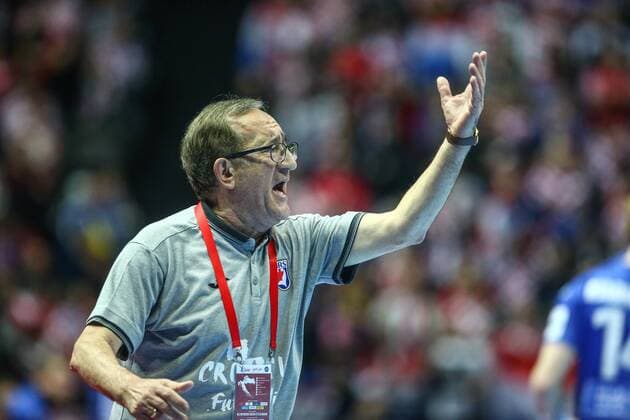 European Handball Championship, Group A, 2nd round, Iceland - Croatia 14.01.2018., Croatia, Spaladium Arena, Split - Spaladium Arena, Split - European Handball Championship, Group A, 2nd round, Iceland - Croatia. Lino Cervar, coach SlavkoxMidzor PIXSELL
