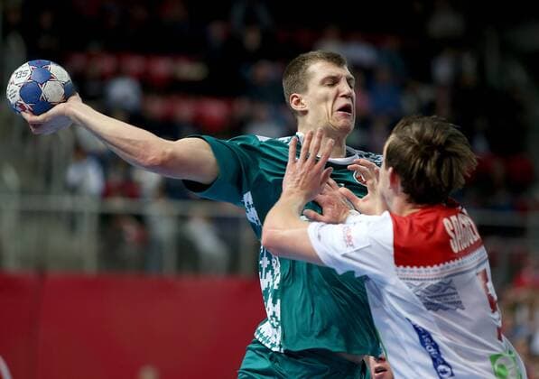 Bilder des Tages - SPORT European Handball Championship, Group B, 2nd Round, Norway - Belarus 14.01.2018., Croatia, sports hall Zlatika, Porec - European Handball Championship, Group B, 2nd Round, Norway - Belarus. Uladzislau Kulesh  IgorxKralj PIXSELL